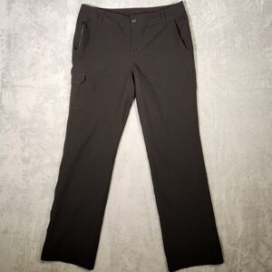 Eddie Bauer Pants Women’s Size XL Black Cargo Insulated Fleece Lined Hiking EUC